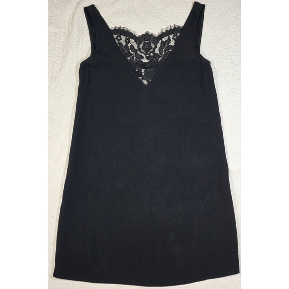NWT Rebecca Minkoff Black Aurora Lace Shift Mini Dress - Picture 2 of 11